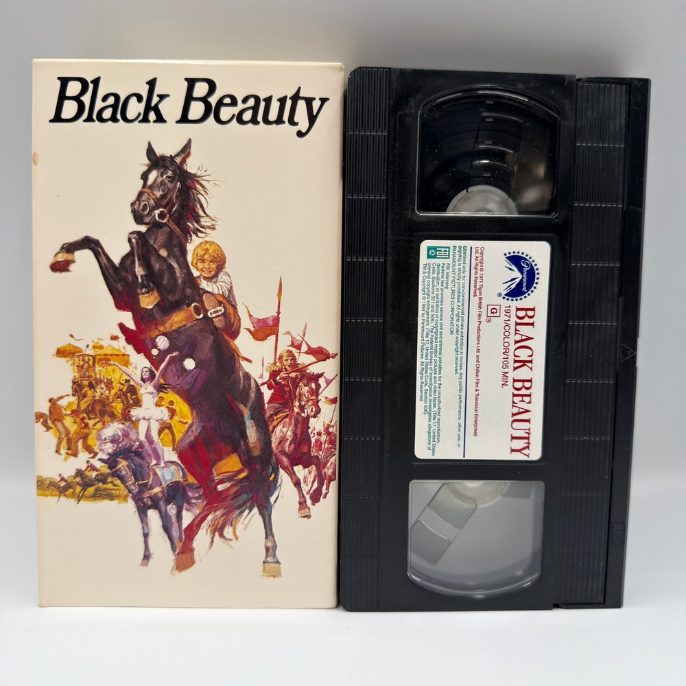 Black Beauty VHS 1990 Paramount Pictures 1971 Movie Mark Lester Hi-Fi G Rated